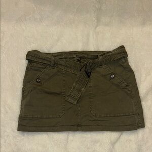 Forever 21 Green Cargo Mini Skirt Casual